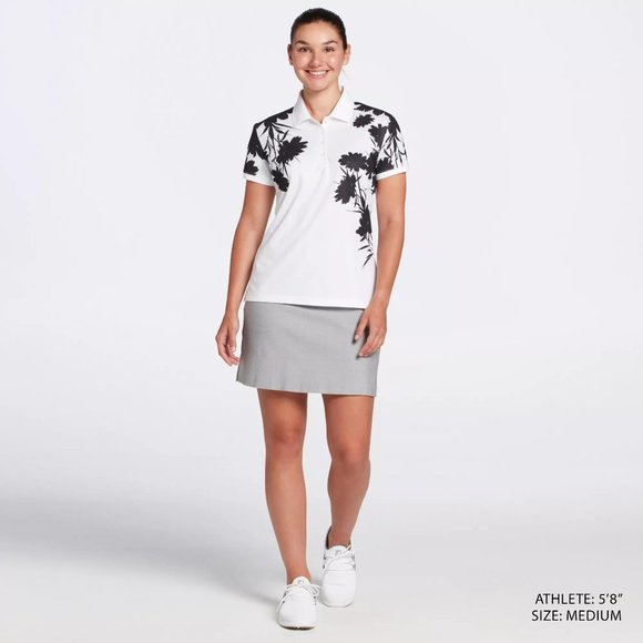 NWT Lady Hagen Women's Floral Short Sleeve Golf Polo - Picture 4 of 4